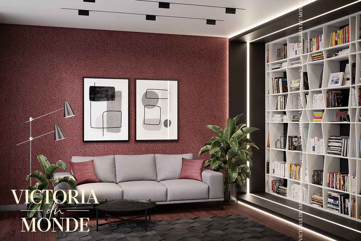 Жидкие обои Silk Plaster Жидкие обои Шелковая штукатурка Victoria du Monde La Loire 212, Коричневый Красный