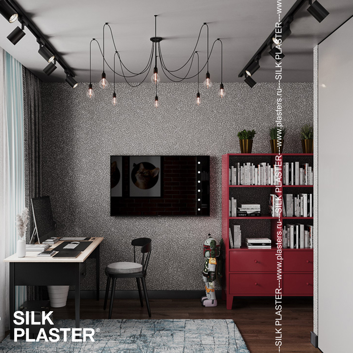 Жидкие обои Silk Plaster Жидкие обои Жидкие обои East 961, Серый