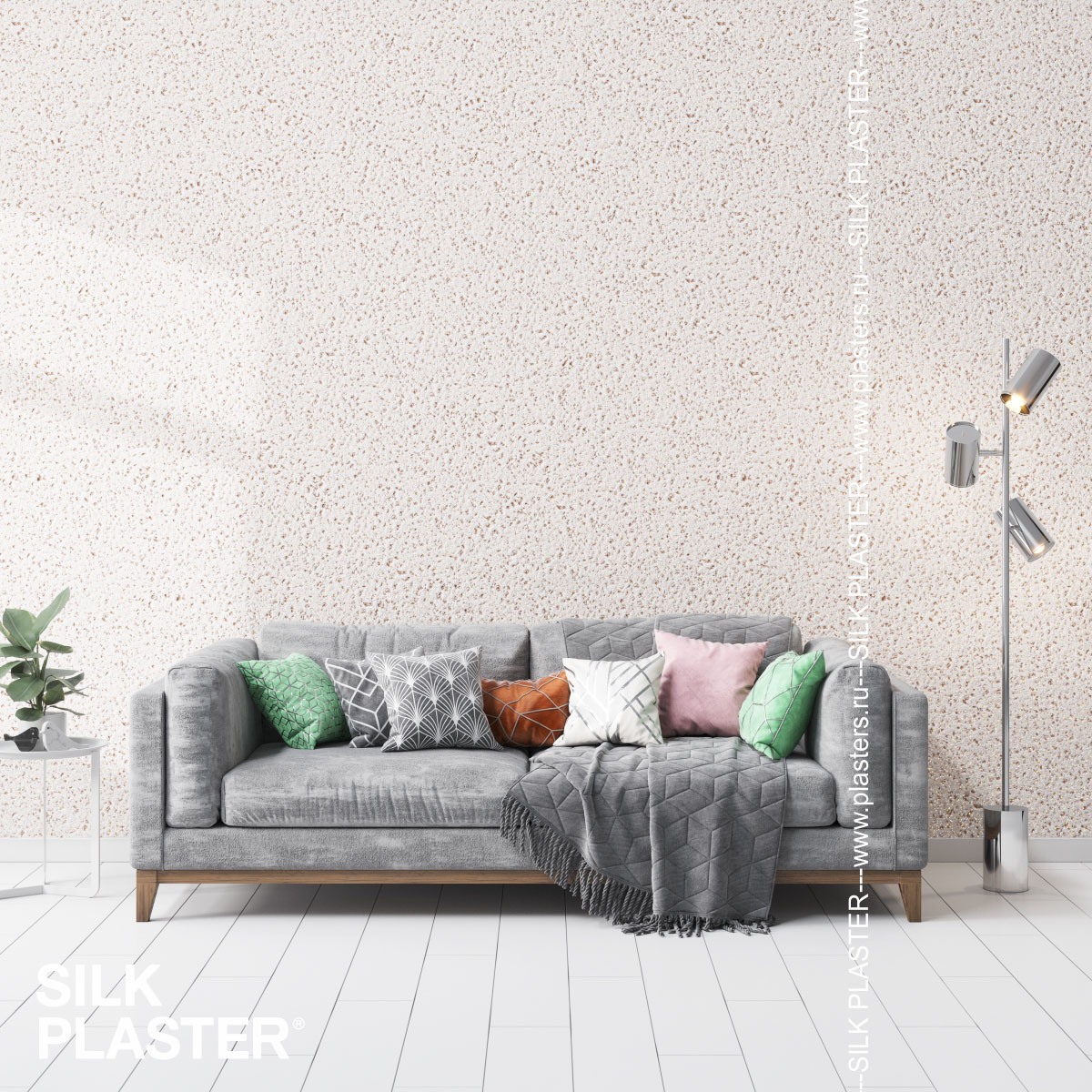 Жидкие обои Silk Plaster Жидкие обои Жидкие обои Ecoline 763, Коричневый Бежевый