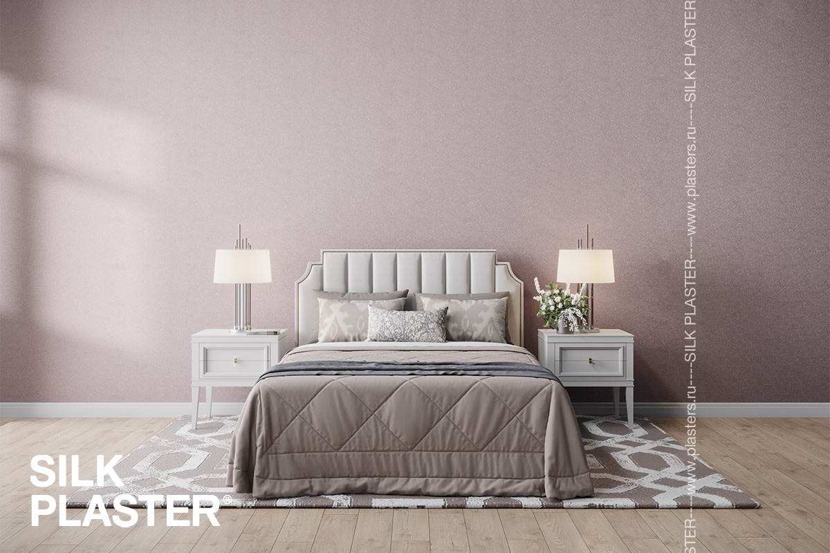 Жидкие обои Silk Plaster Жидкие обои Шелковая штукатурка Miracle 1019, Розовый