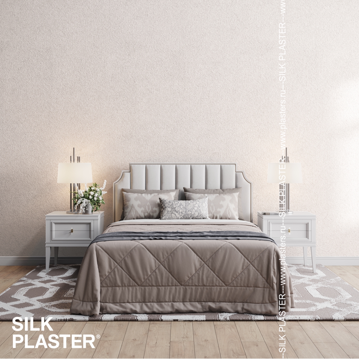 Жидкие обои Silk Plaster Жидкие обои Шёлковая штукатурка Art design 215, Бежевый