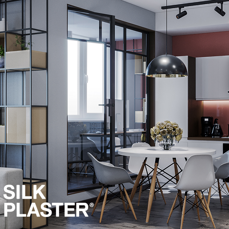 Жидкие обои Silk Plaster Жидкие обои Шёлковая штукатурка Art Design 253, Белый