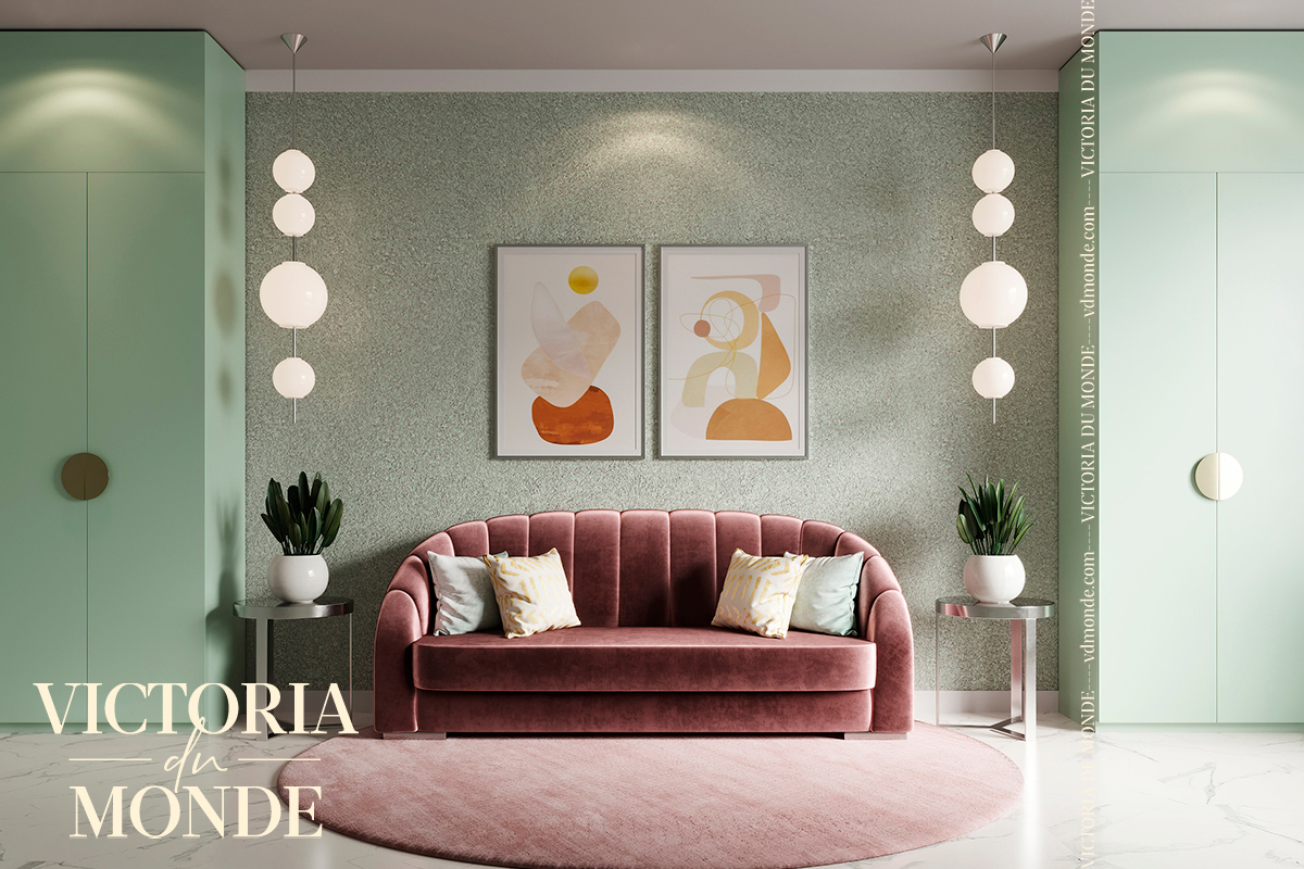 Жидкие обои Silk Plaster Жидкие обои Шелковая штукатурка Victoria Du Monde Versailles V102, Зеленый