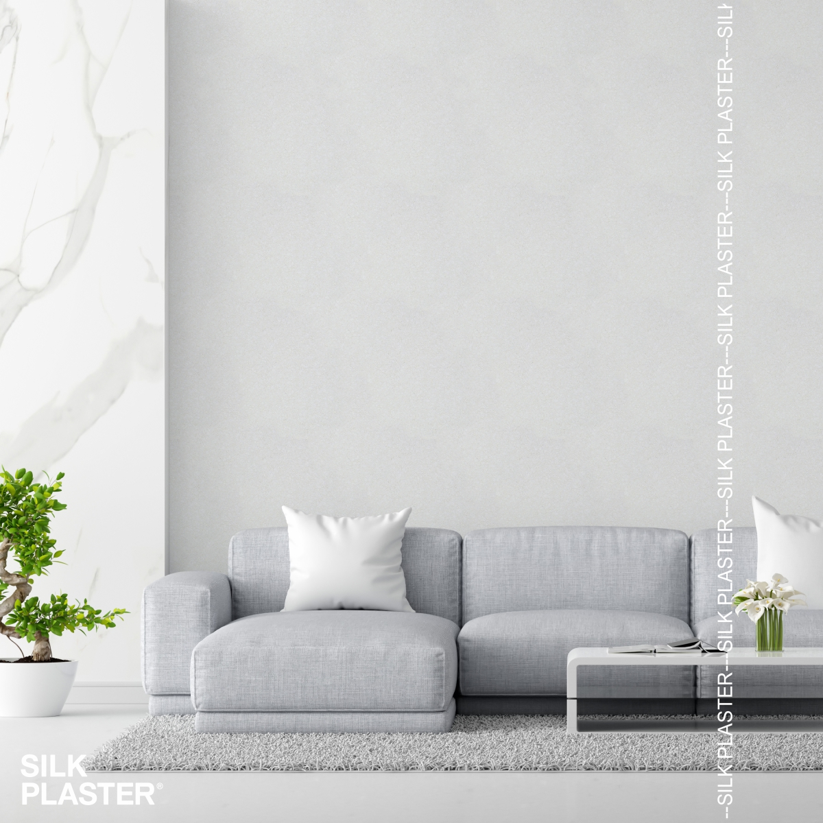 Жидкие обои Silk Plaster Жидкие обои Жидкие обои MODERN 430, Белый