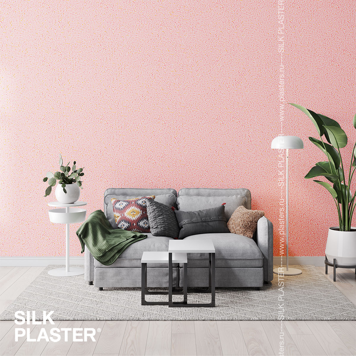 Жидкие обои Silk Plaster Жидкие обои Жидкие обои Standard 014, Розовый