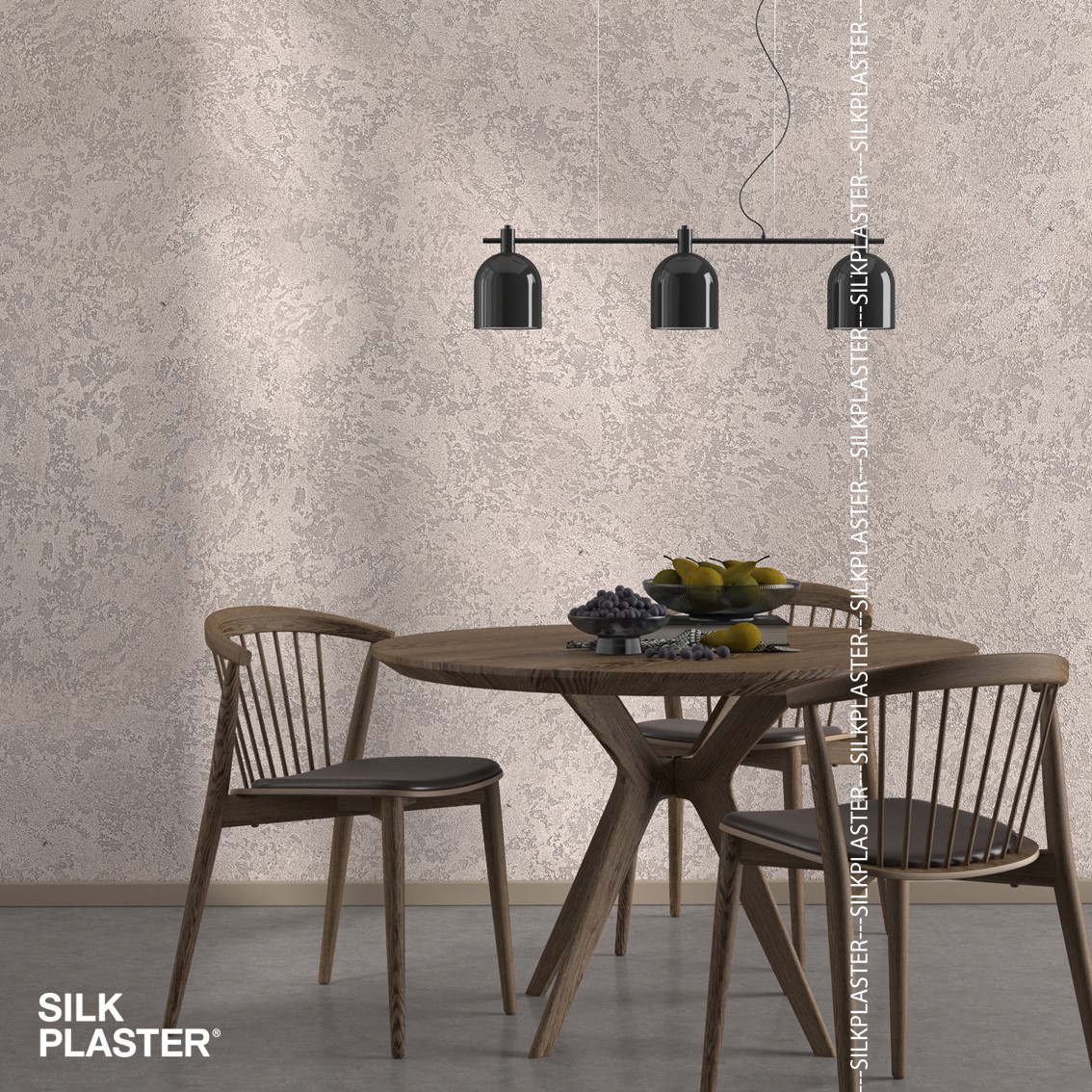 Жидкие обои Silk Plaster Декоративная штукатурка TUFINO & Topcoat MATTE 03-100, 03-205, Серый