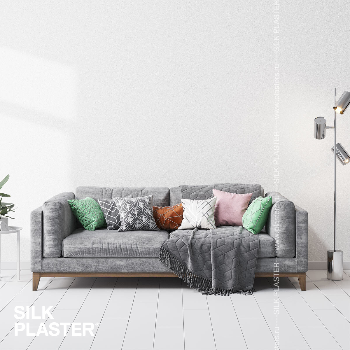 Жидкие обои Silk Plaster Жидкие обои Жидкие обои Provence 041, Белый