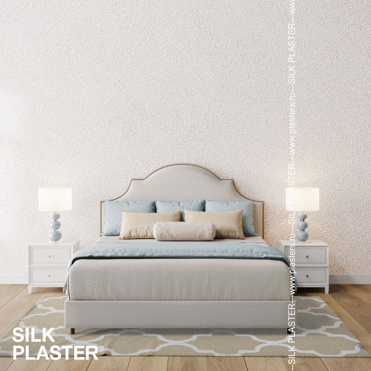 Жидкие обои Silk Plaster Жидкие обои Жидкие обои Ecoline 758, Бежевый Серебро