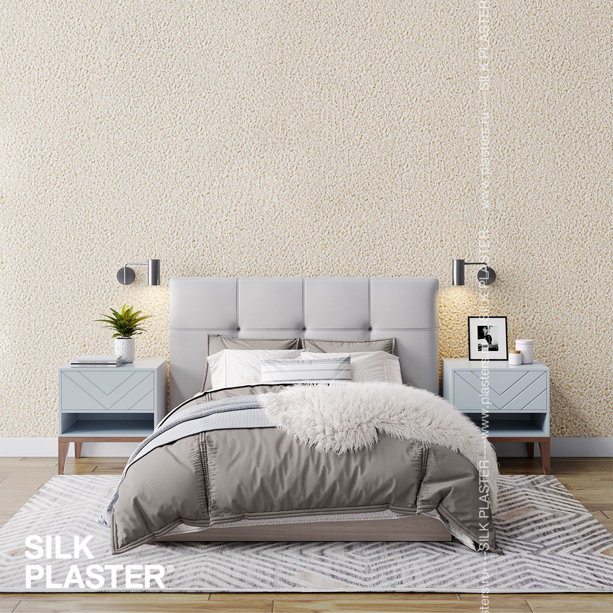 Жидкие обои Silk Plaster Жидкие обои Жидкие обои Relief 322, Бежевый