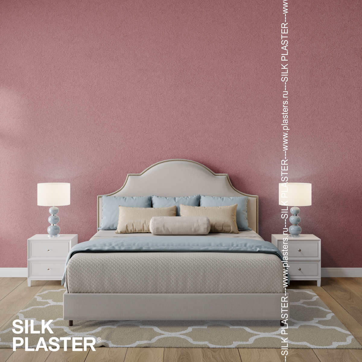 Жидкие обои Silk Plaster Жидкие обои Шёлковая штукатурка Art design 295, Розовый