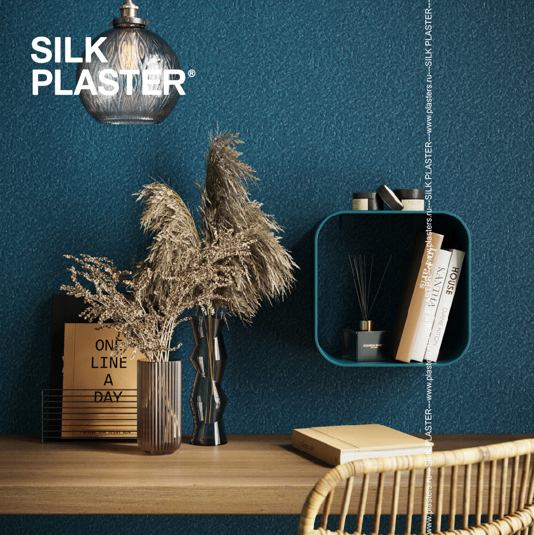 Жидкие обои Silk Plaster Жидкие обои Шёлковая штукатурка Art design 209, Зеленый
