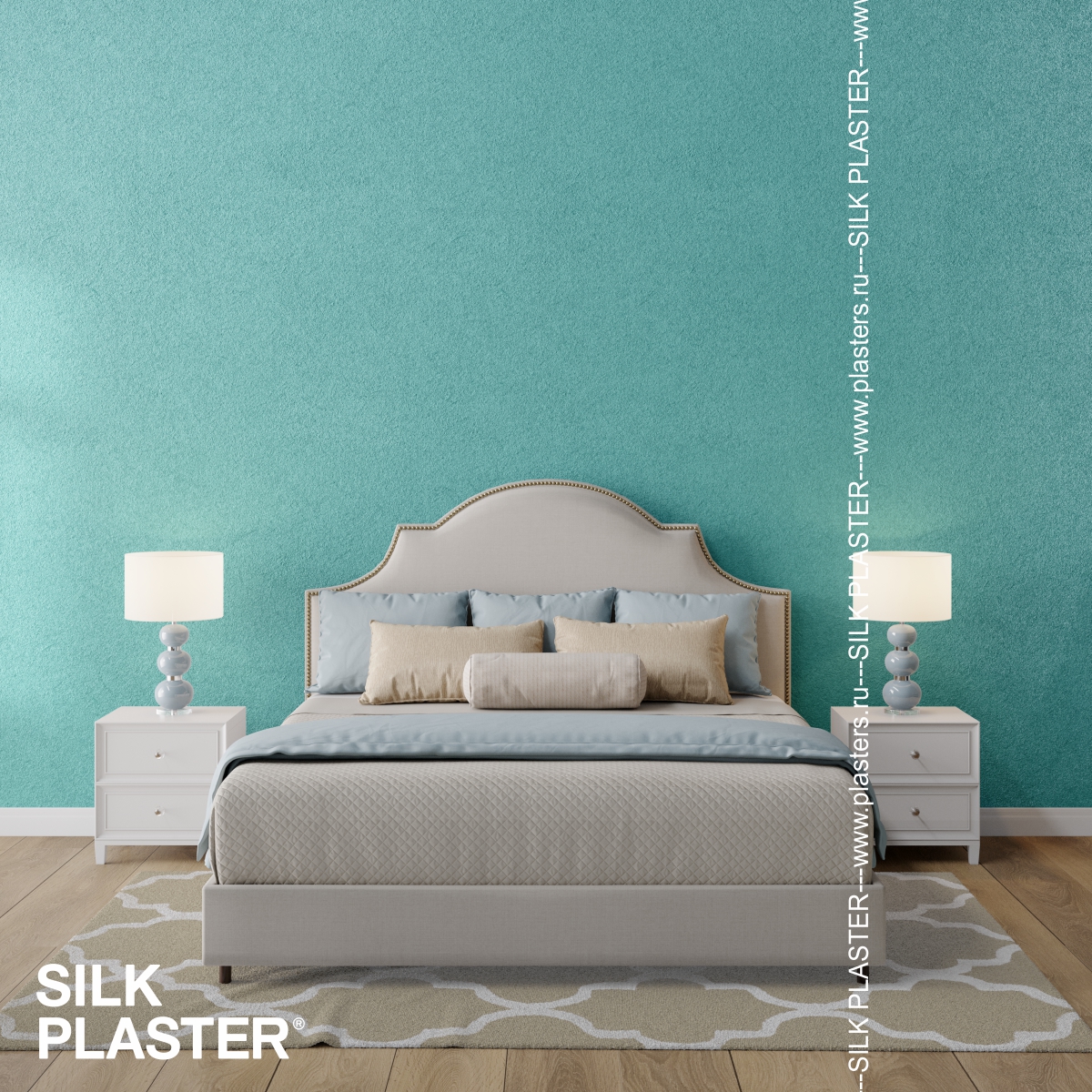 Жидкие обои Silk Plaster Жидкие обои Шёлковая штукатурка Art design 292, Зеленый