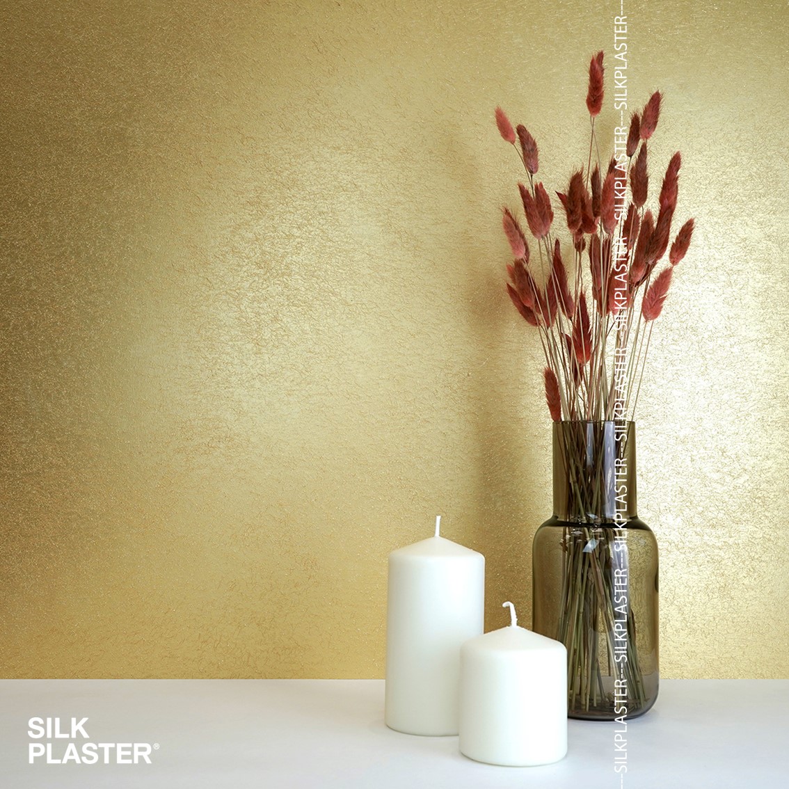 Жидкие обои Silk Plaster Декоративное покрытие BREEZE B4, Золото Желтый