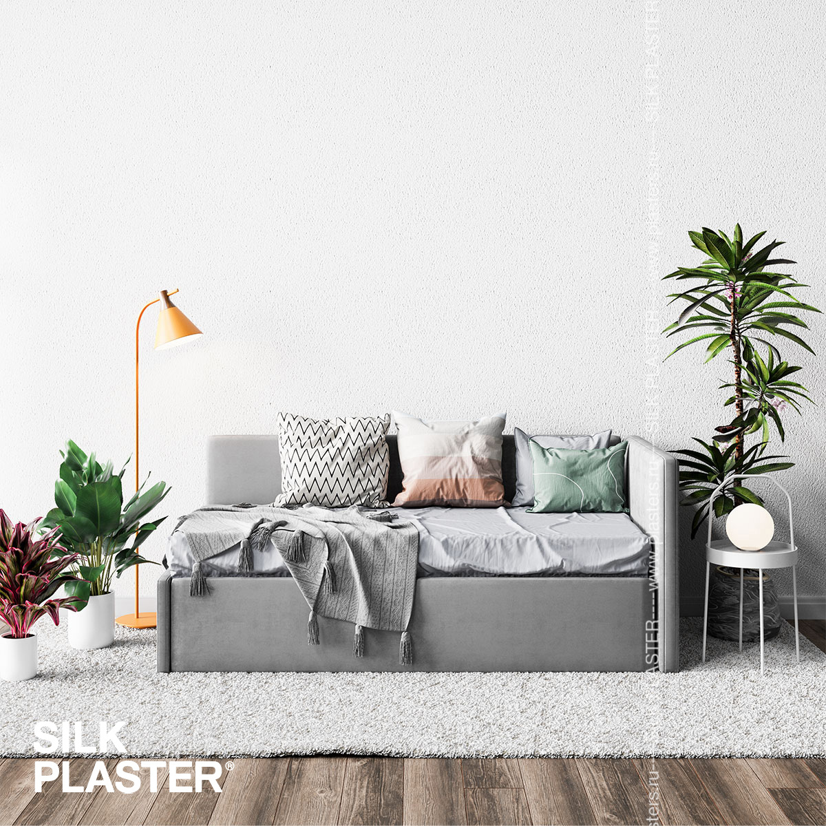 Жидкие обои Silk Plaster Жидкие обои Жидкие обои Standard 011, Белый