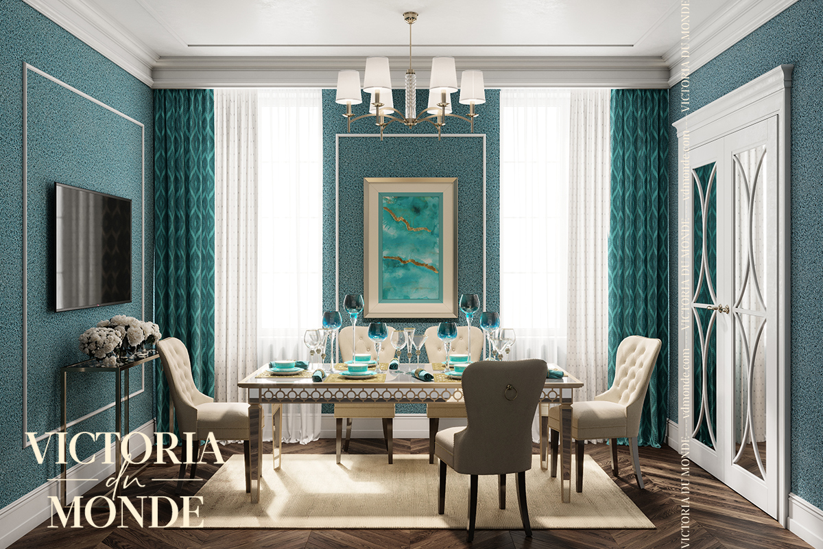 Жидкие обои Silk Plaster Жидкие обои Шелковая штукатурка Victoria du Monde La Loire 214, Синий Голубой