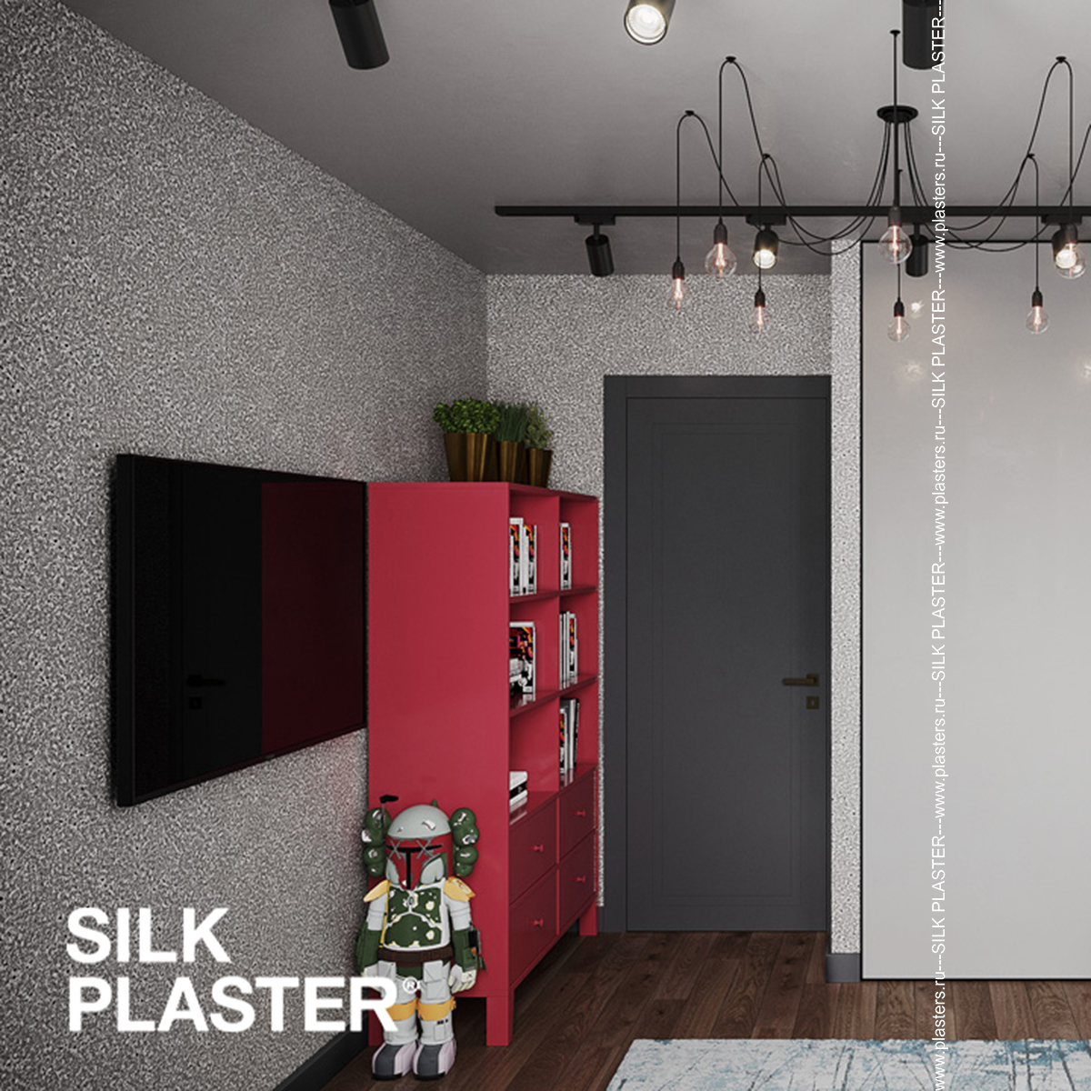 Жидкие обои Silk Plaster Жидкие обои Жидкие обои East 961, Серый