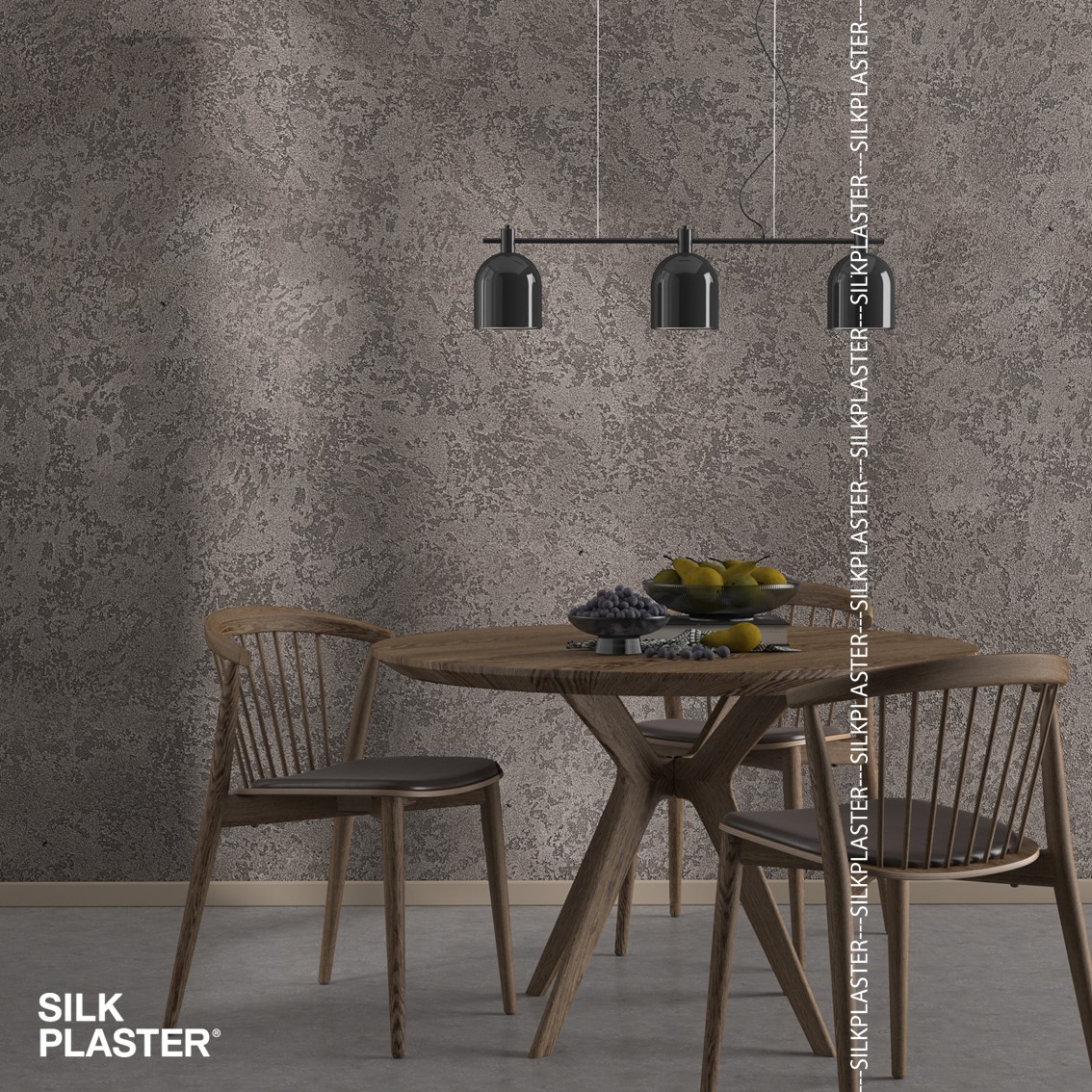 Жидкие обои Silk Plaster Декоративная штукатурка TUFINO & Topcoat MATTE 03-100, 03-111, Серый