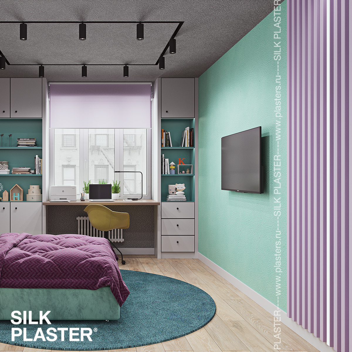 Жидкие обои Silk Plaster Жидкие обои Жидкие обои Provence 037, Серый