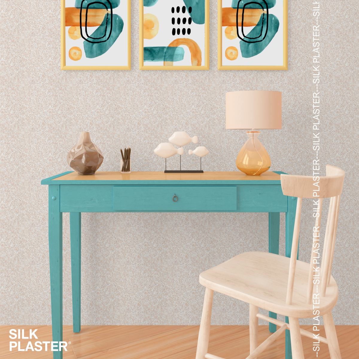 Жидкие обои Silk Plaster Жидкие обои Жидкие обои MODERN 436, Оранжевый