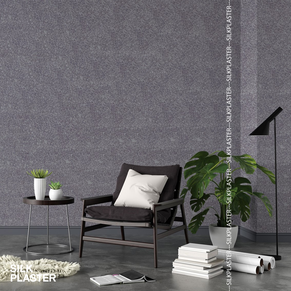 Жидкие обои Silk Plaster Жидкие обои Жидкие обои Master Silk MS-25, Фиолетовый