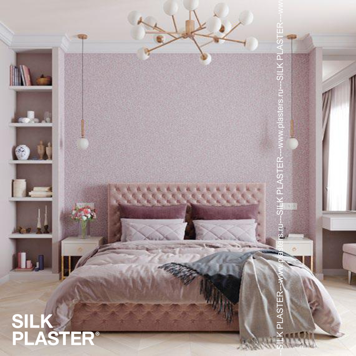 Жидкие обои Silk Plaster Жидкие обои Жидкие обои West 936, Фиолетовый