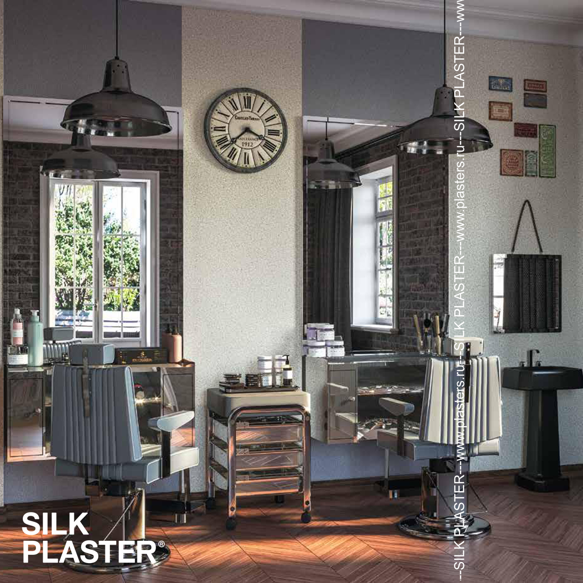 Жидкие обои Silk Plaster Жидкие обои Жидкие обои Victoria 724, Бежевый Коричневый