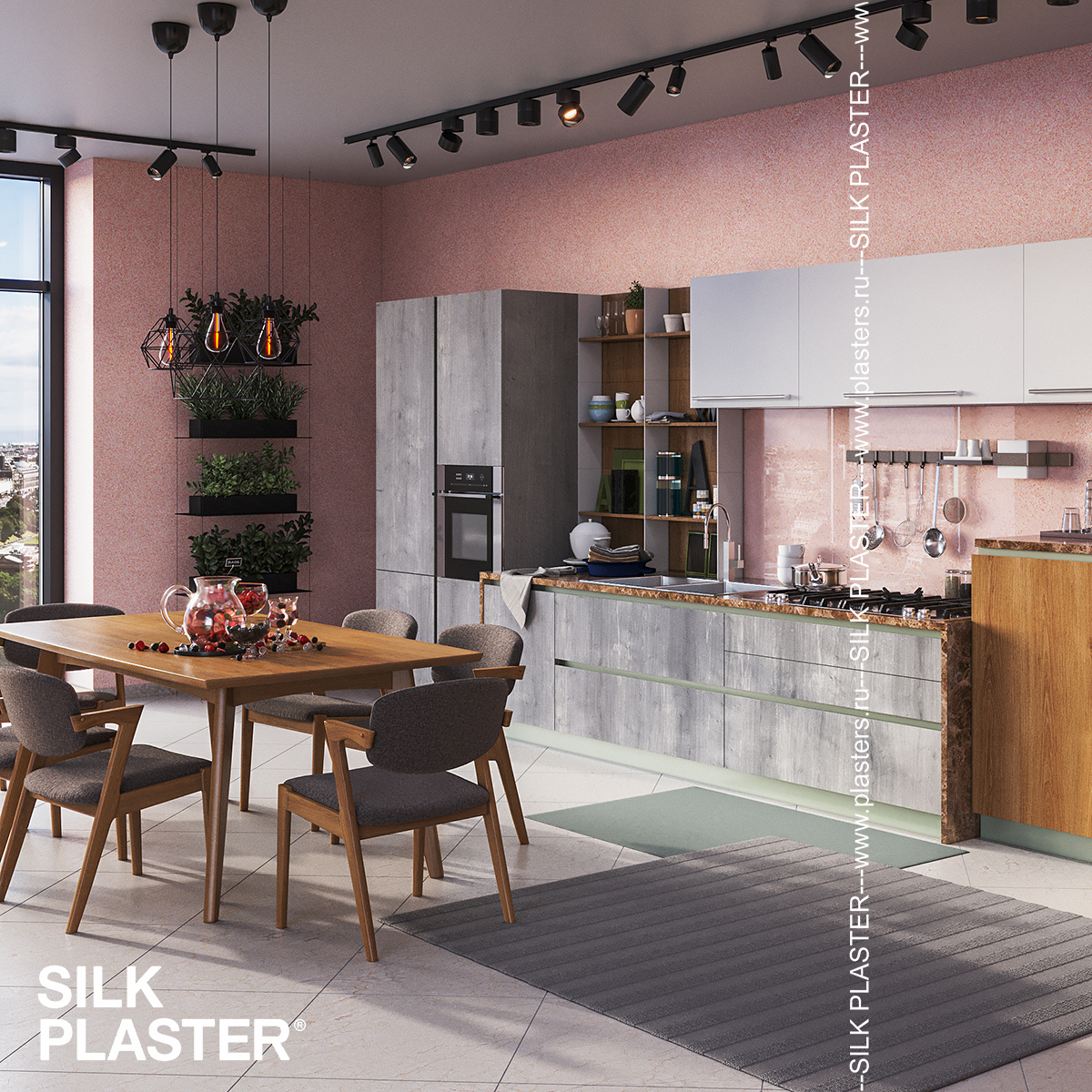 Жидкие обои Silk Plaster Жидкие обои Жидкие обои Standard 014, Розовый