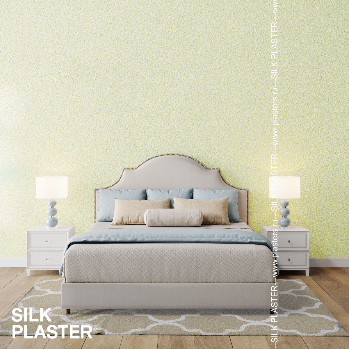 Жидкие обои Silk Plaster Жидкие обои Жидкие обои Ecoline 767, Желтый Зеленый Золото