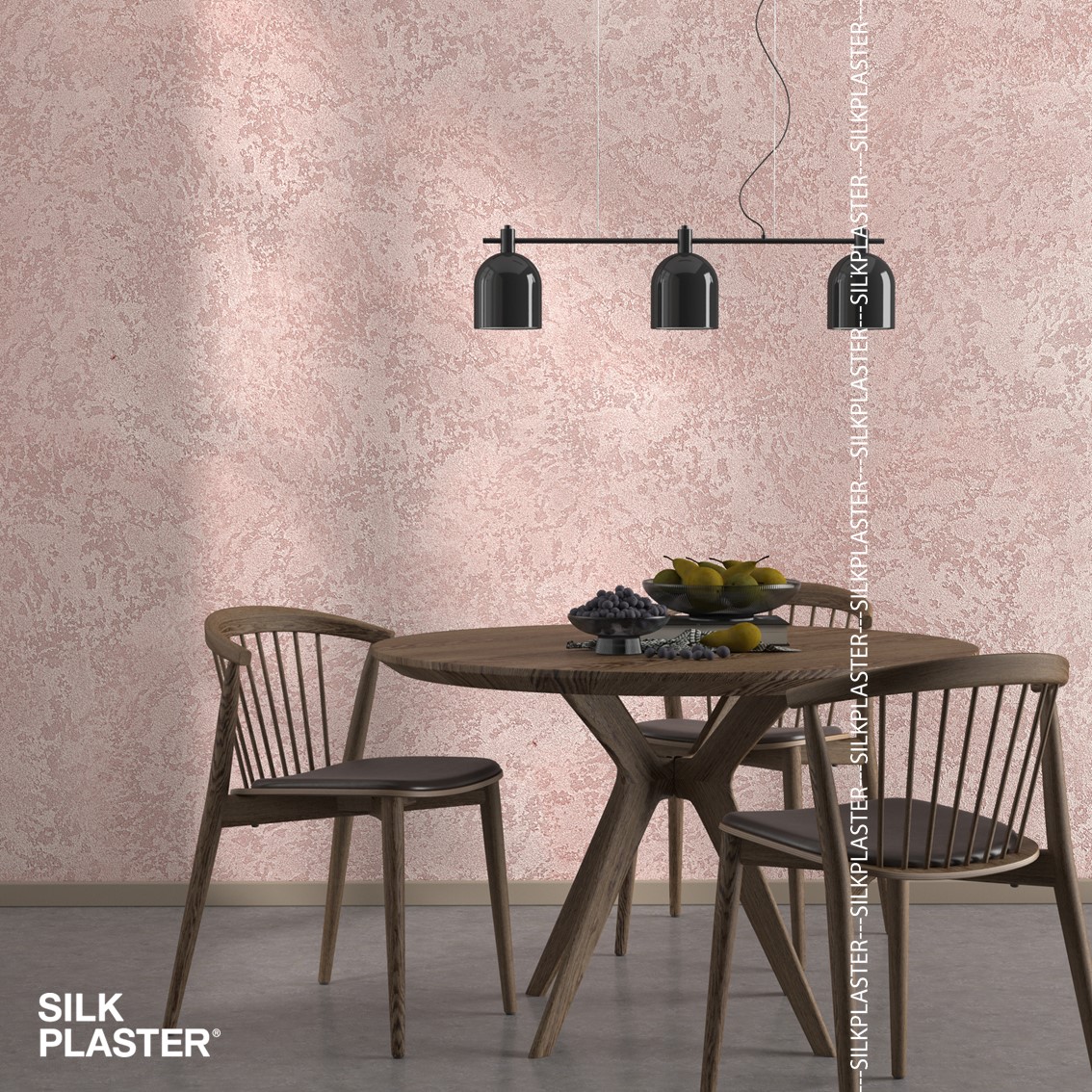 Жидкие обои Silk Plaster Декоративная штукатурка TUFINO & Topcoat MATTE 03-100, 03-1209, Коричневый