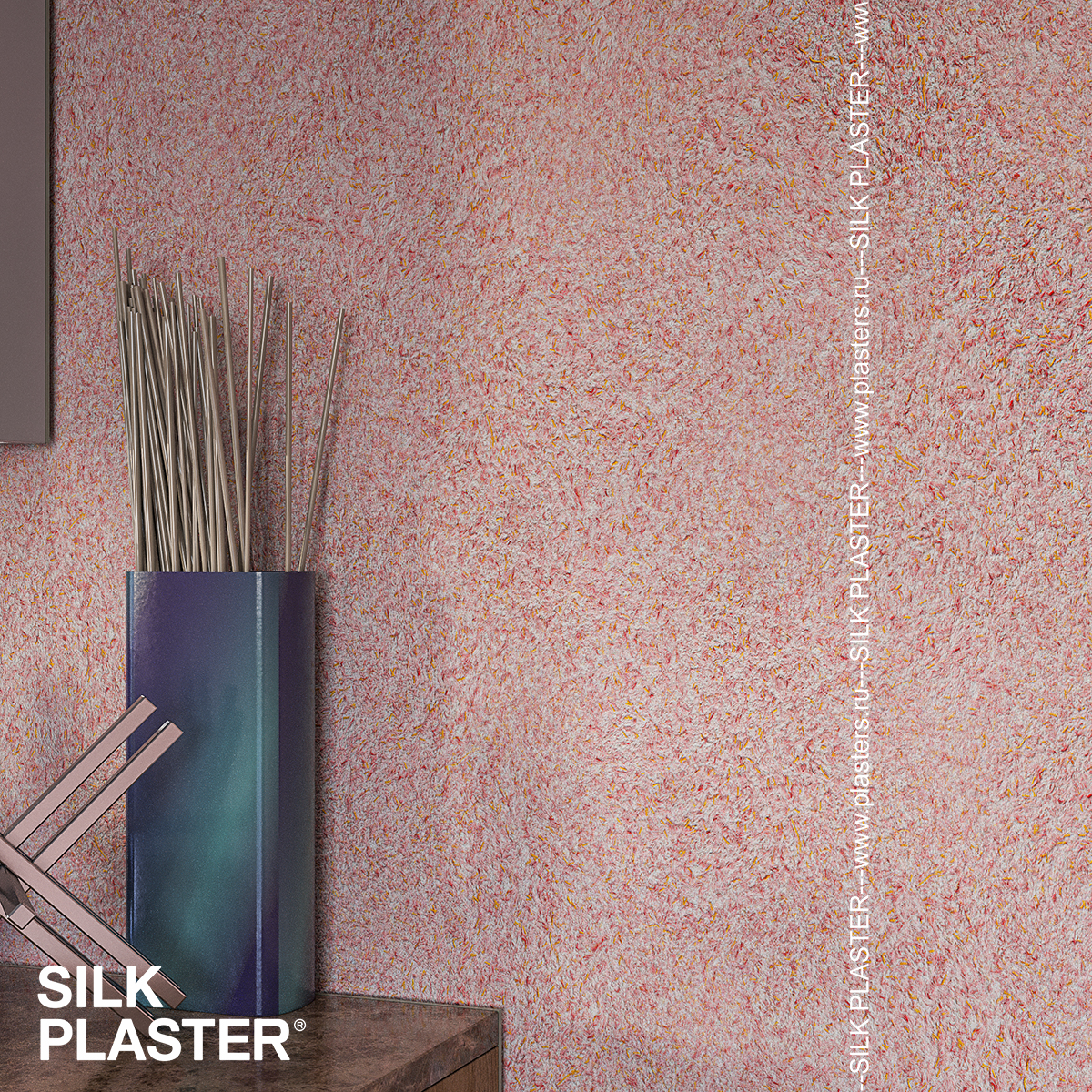 Жидкие обои Silk Plaster Жидкие обои Жидкие обои Standard 014, Розовый