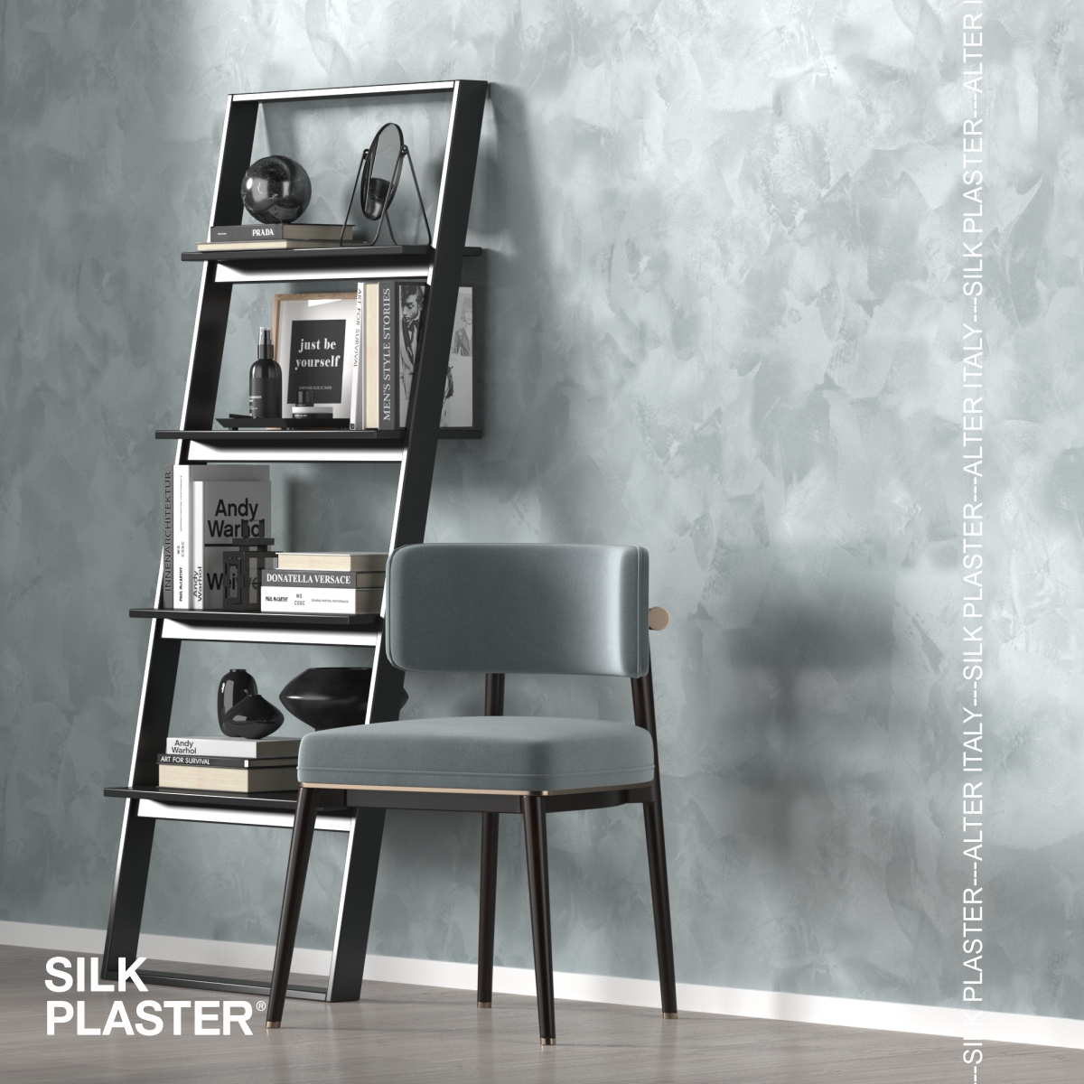 Жидкие обои Silk Plaster Декоративное покрытие BRIATICO 02-403, Серый