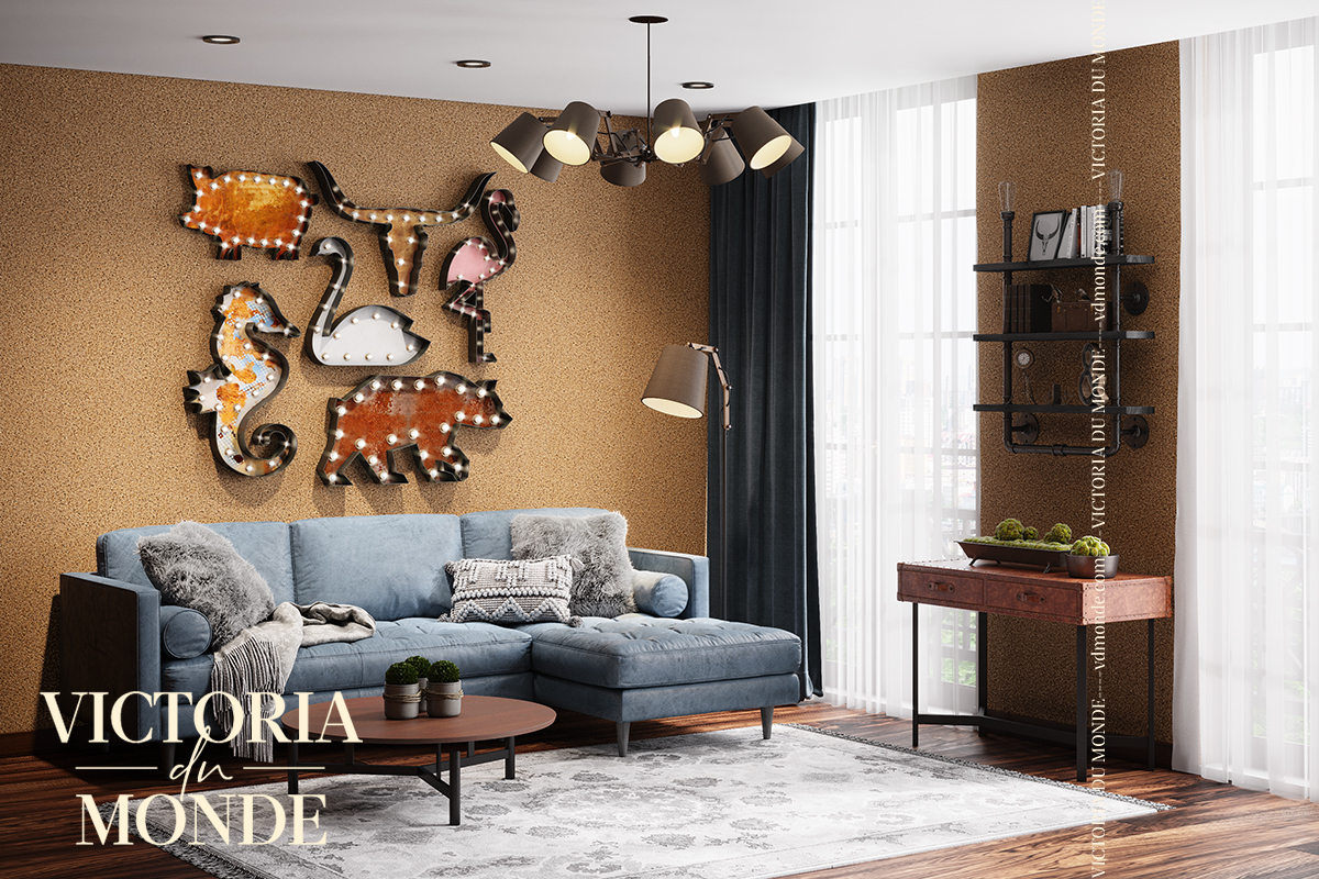 Жидкие обои Silk Plaster Жидкие обои Шелковая штукатурка Victoria du Monde La Loire 206, Коричневый Золото Оранжевый