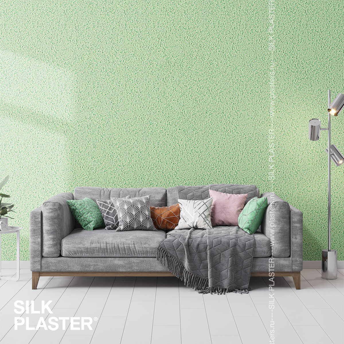Жидкие обои Silk Plaster Жидкие обои Жидкие обои Victoria 716, Зеленый