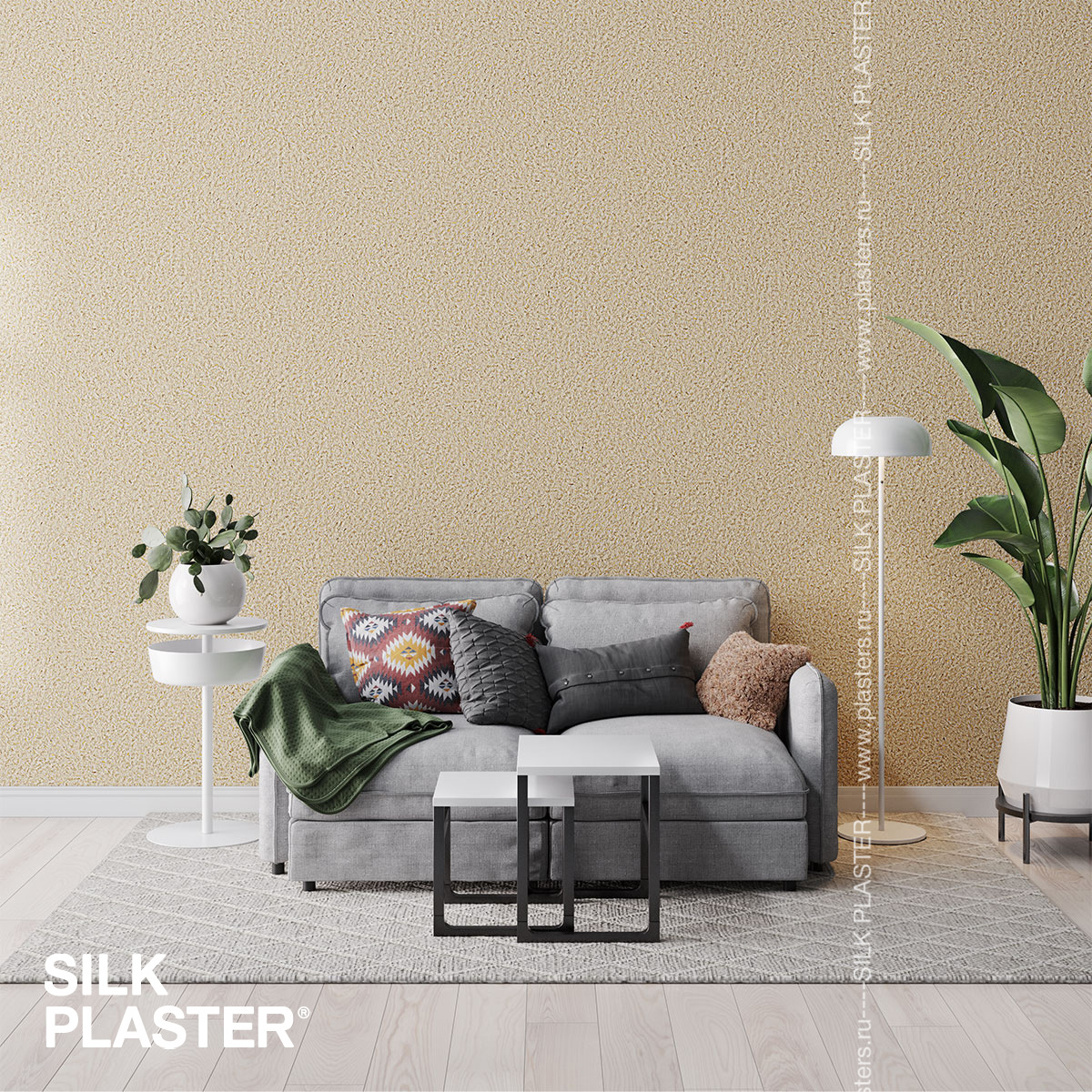 Жидкие обои Silk Plaster Жидкие обои Жидкие обои Standard 027, Коричневый Бежевый