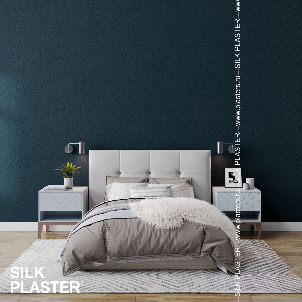 Жидкие обои Silk Plaster Жидкие обои Шёлковая штукатурка Art design 209, Зеленый
