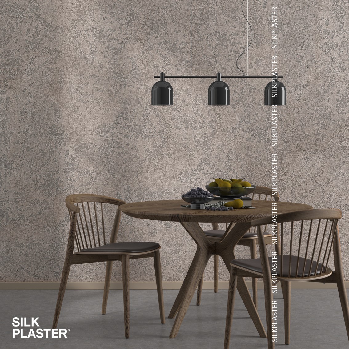Жидкие обои Silk Plaster Декоративная штукатурка TUFINO & Topcoat MATTE 03-100, 03-116, Серый