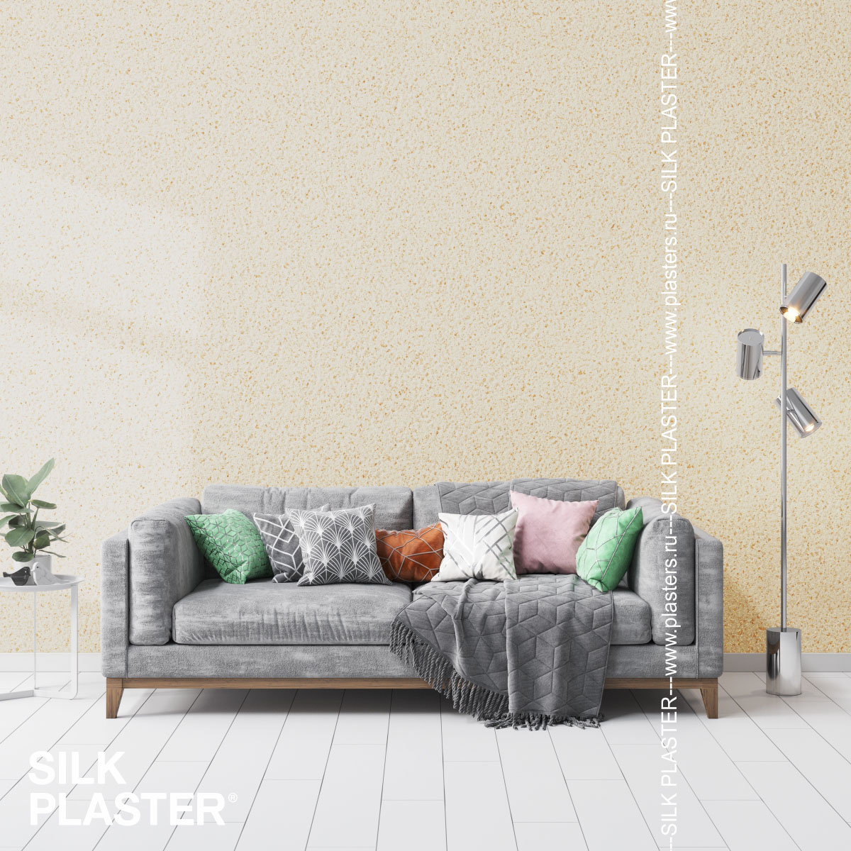 Жидкие обои Silk Plaster Жидкие обои Жидкие обои Ecoline 762, Коричневый Бежевый Желтый Золото