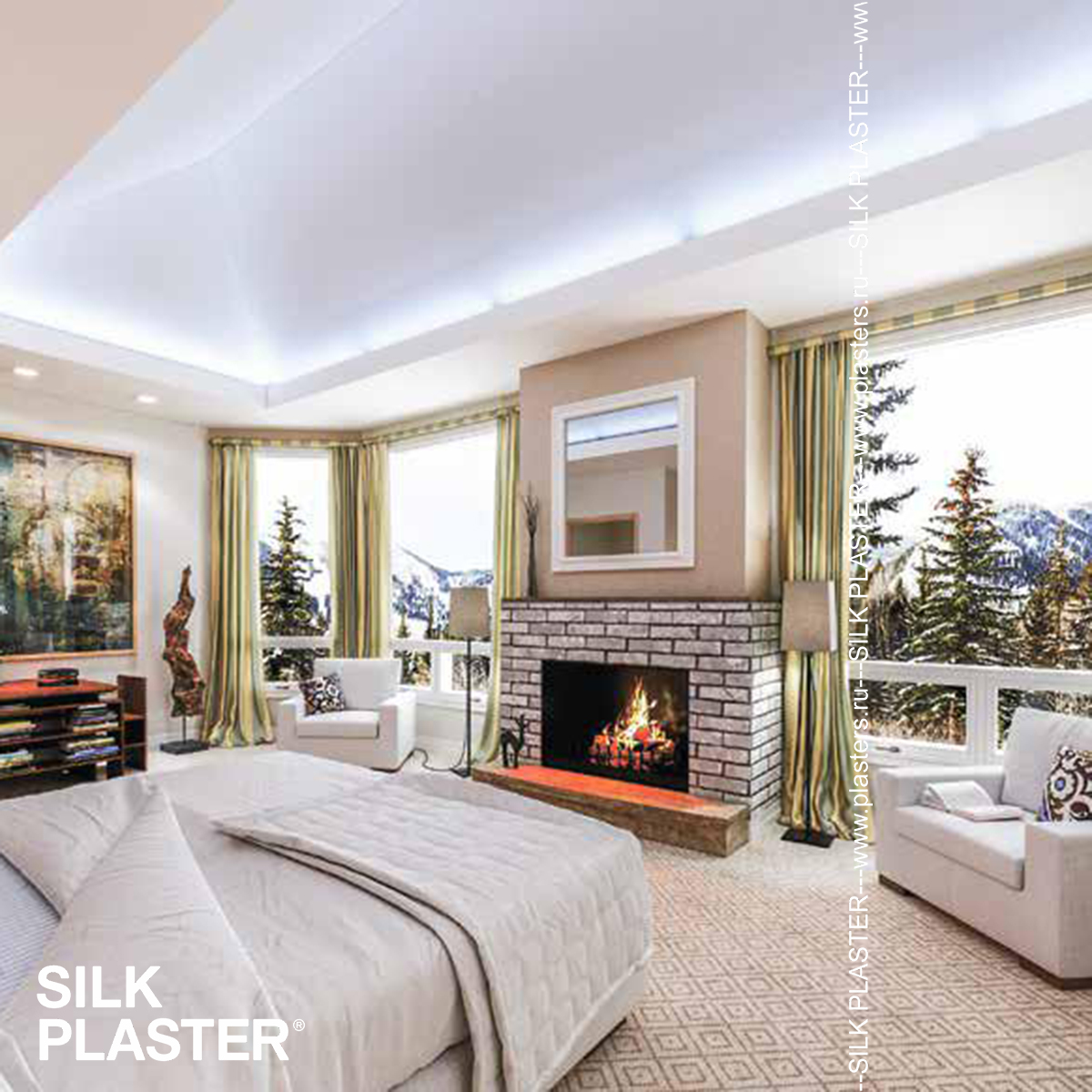 Жидкие обои Silk Plaster Жидкие обои Жидкие обои Victoria 724, Бежевый Коричневый