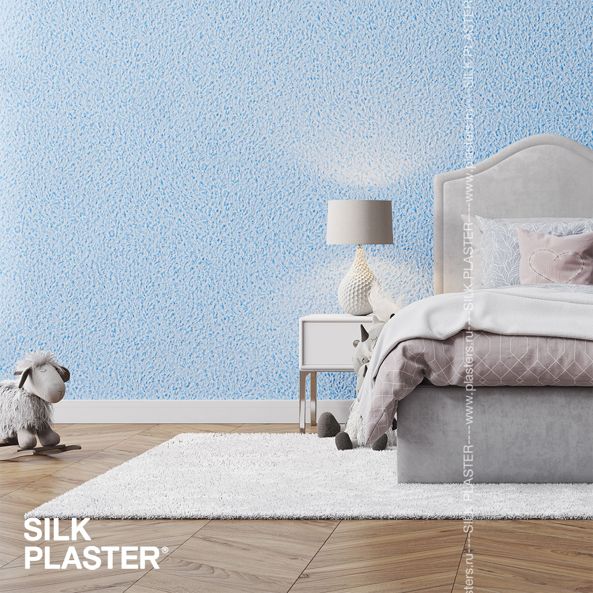 Жидкие обои Silk Plaster Жидкие обои Жидкие обои Victoria 717, Голубой
