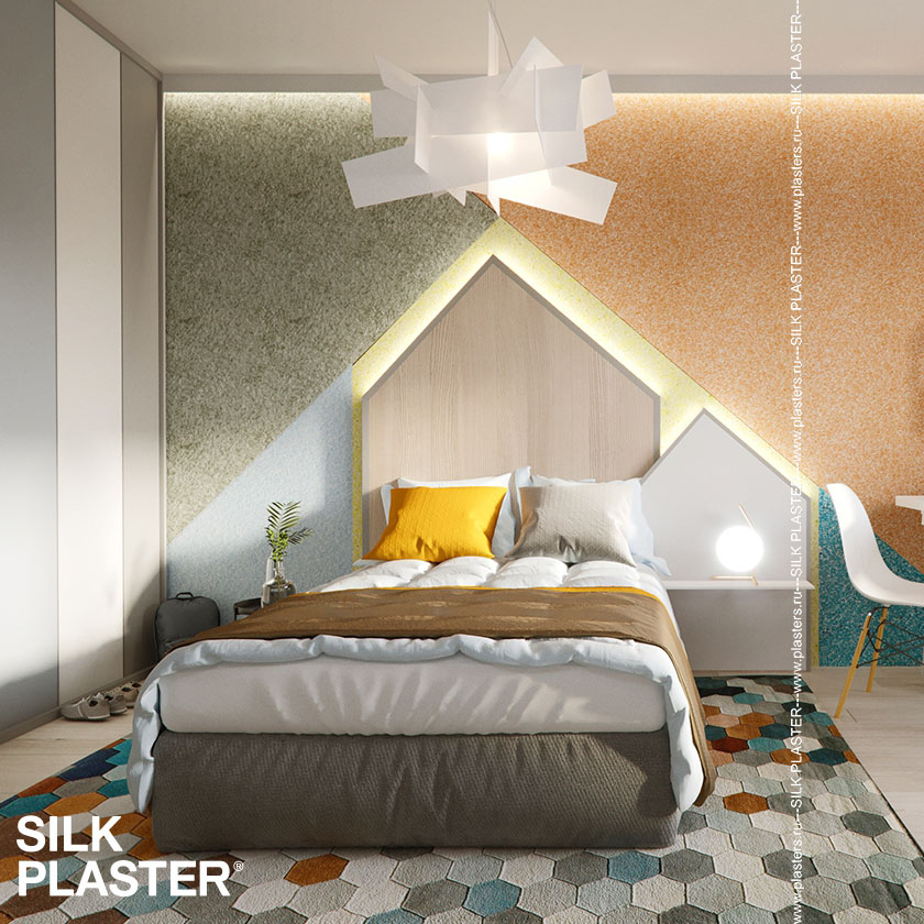 Жидкие обои Silk Plaster Жидкие обои Жидкие обои East 951, Оранжевый