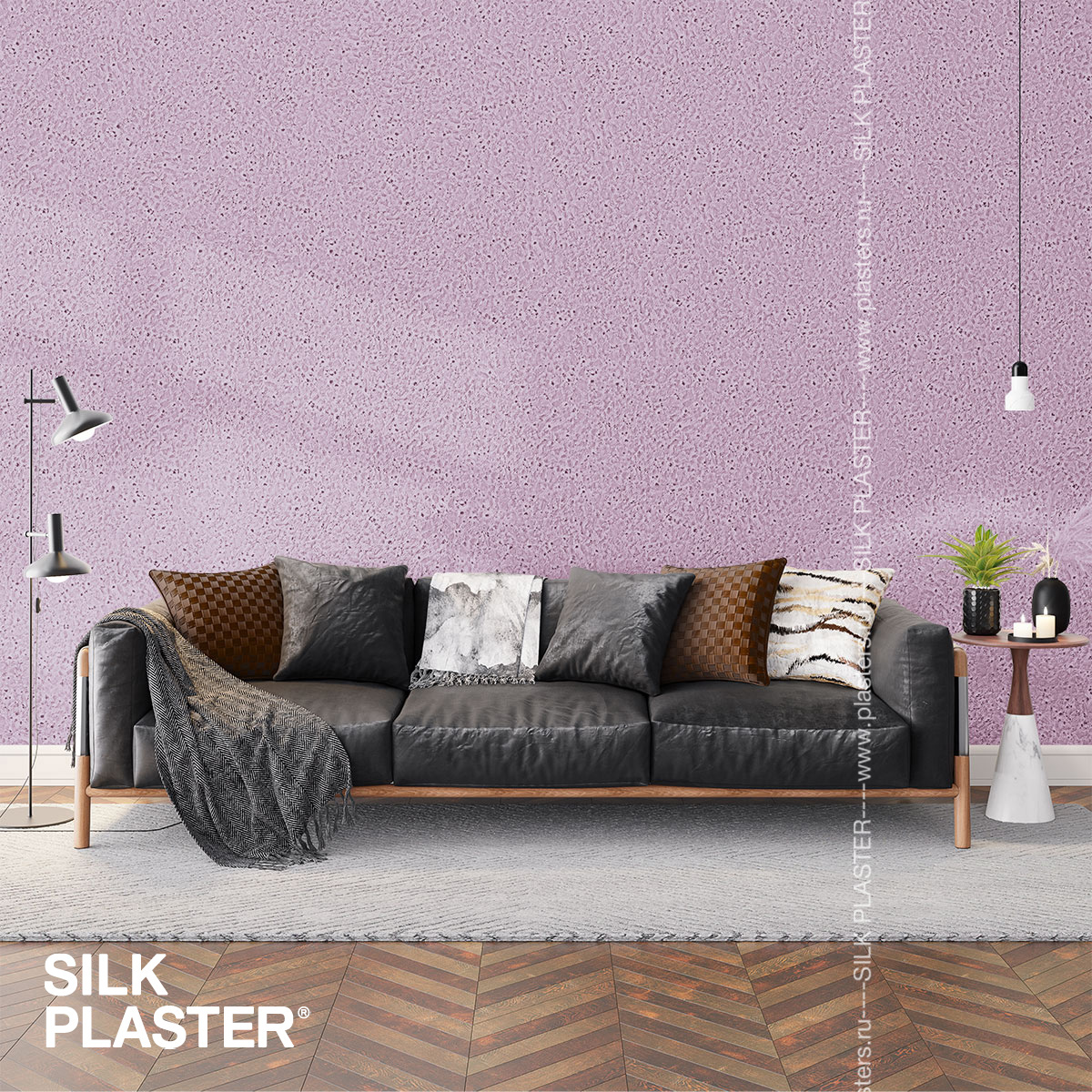 Жидкие обои Silk Plaster Жидкие обои Жидкие обои West 936, Фиолетовый