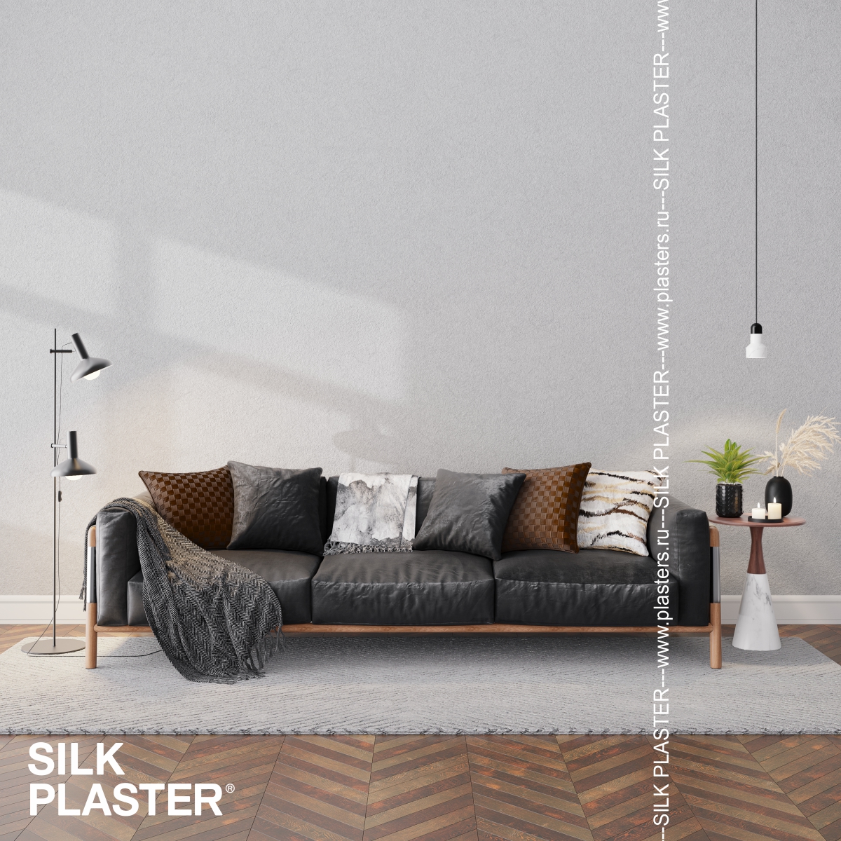 Жидкие обои Silk Plaster Жидкие обои Шёлковая штукатурка Art design 237, Серый