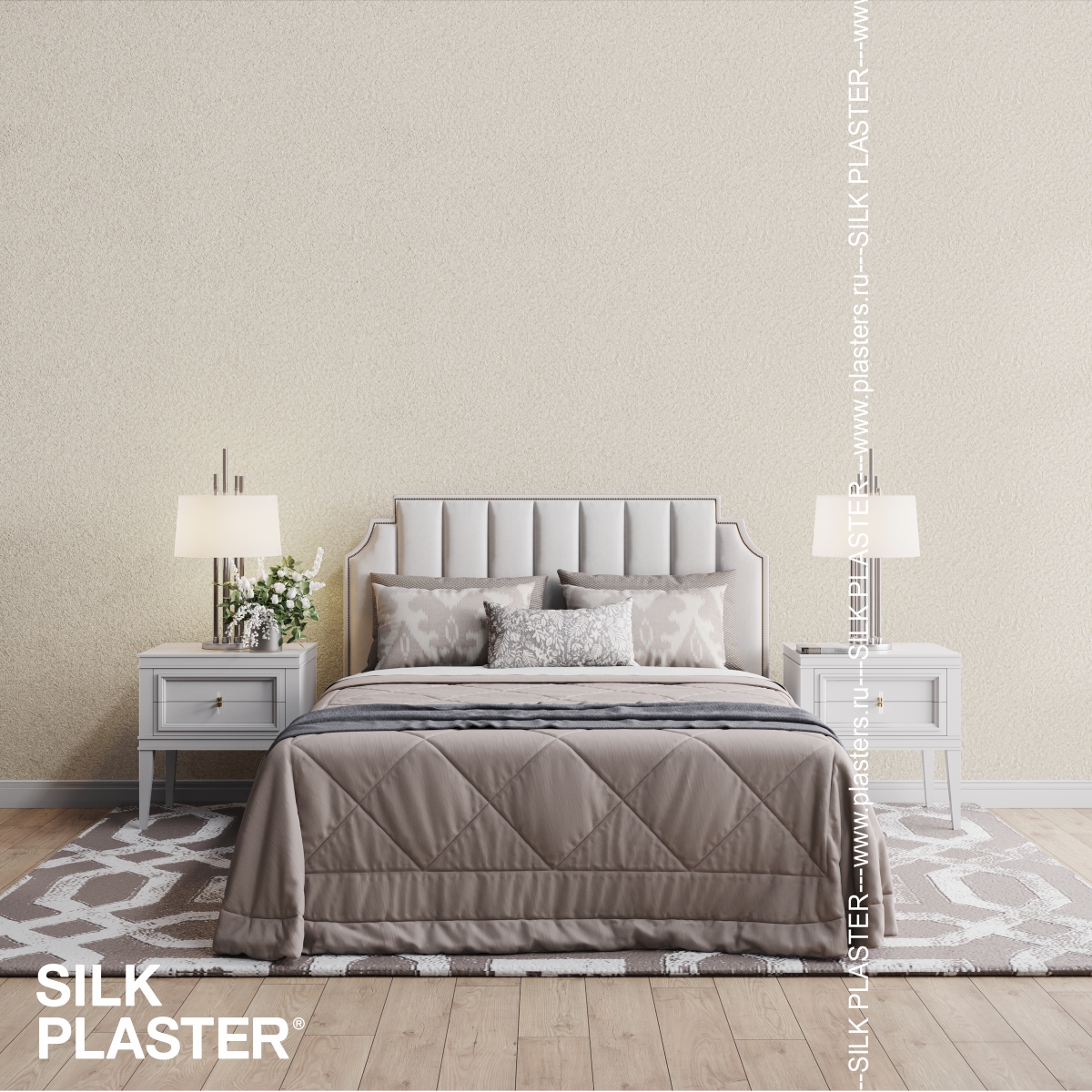 Жидкие обои Silk Plaster Жидкие обои Шёлковая штукатурка Art Design 281, Бежевый