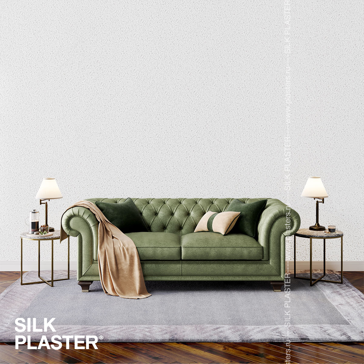 Жидкие обои Silk Plaster Жидкие обои Жидкие обои Victoria 701, Белый