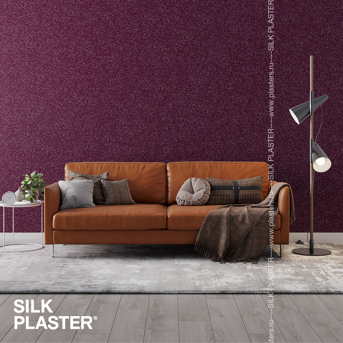 Жидкие обои Silk Plaster Жидкие обои Жидкие обои East 956, Красный