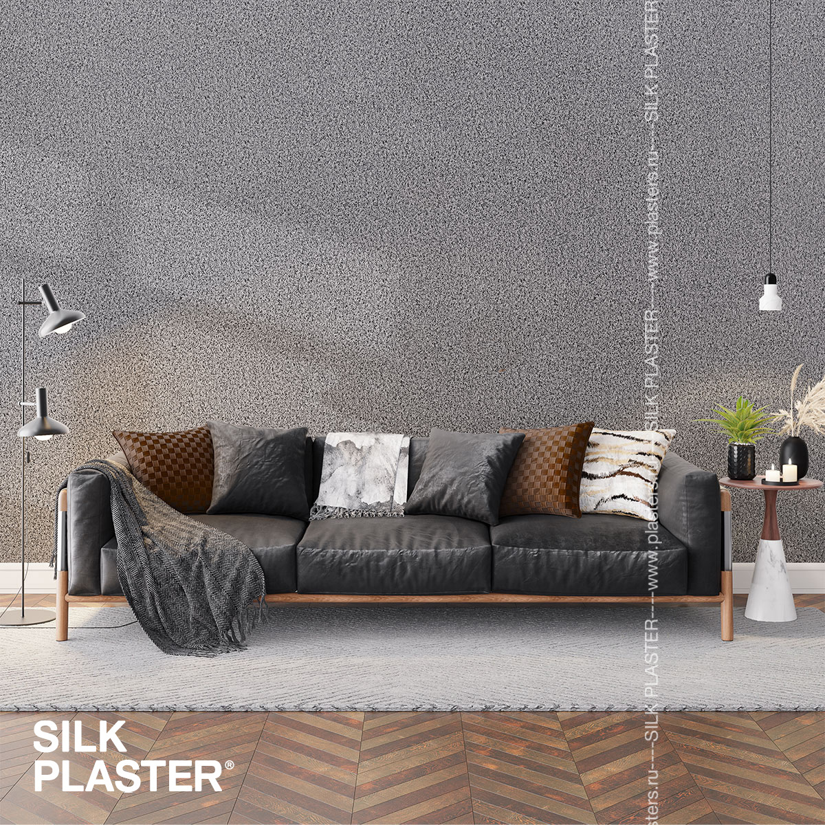 Жидкие обои Silk Plaster Жидкие обои Жидкие обои Fort 516, Серый