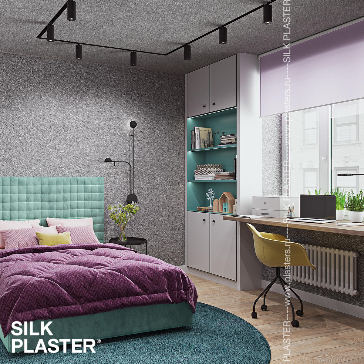 Жидкие обои Silk Plaster Жидкие обои Жидкие обои Provence 037, Серый