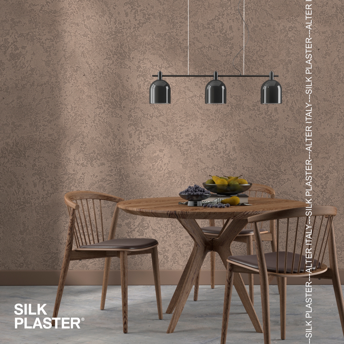 Жидкие обои Silk Plaster Декоративная штукатурка TUFINO & Topcoat MATTE 03-100, 03-310, Серый