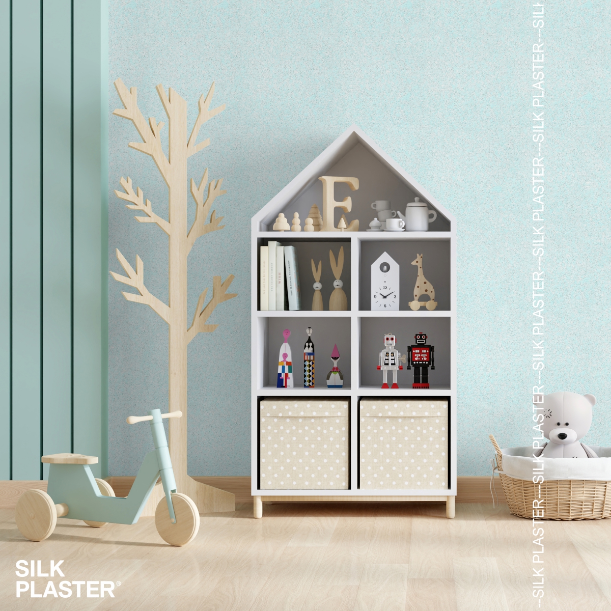 Жидкие обои Silk Plaster Жидкие обои Жидкие обои MODERN 434, Голубой