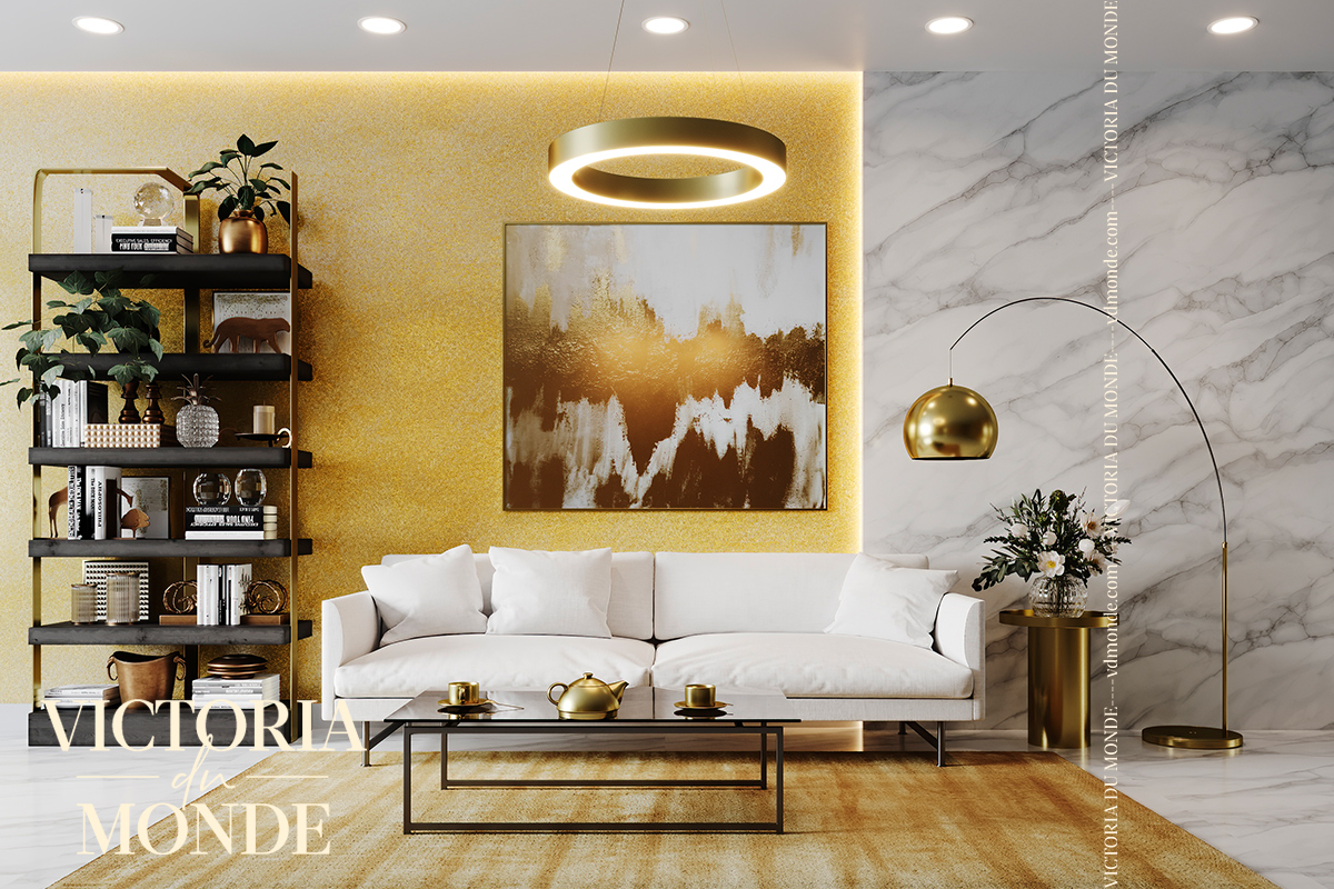 Жидкие обои Silk Plaster Жидкие обои Шелковая штукатурка Victoria du Monde Versailles II 1125, Золото Желтый
